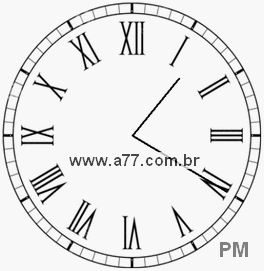 Relógio em Romanos 13h20min