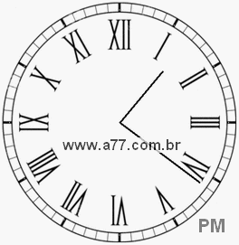 Relógio em Romanos 13h21min