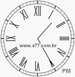 Relógio em Romanos 13h25min