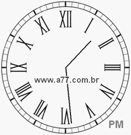 Relógio em Romanos 13h29min