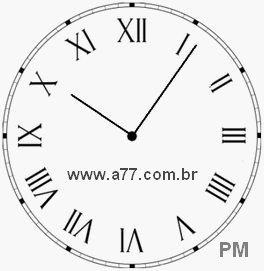 Relógio em Romanos 22h6min