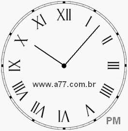 Relógio em Romanos 22h7min