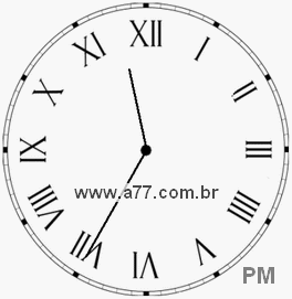 Relógio em Romanos 23h35min