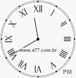 Relógio em Romanos 23h40min