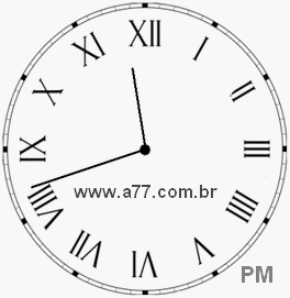 Relógio em Romanos 23h42min
