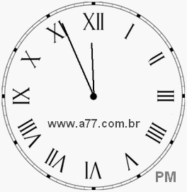 Relógio em Romanos 23h56min