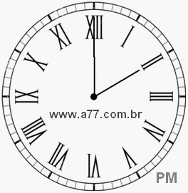 Relógio em Romanos 14h0min