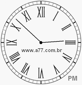 Relógio em Romanos 14h52min