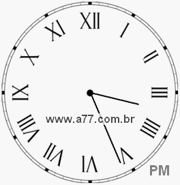 Relógio em Romanos 15h26min