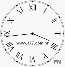 Relógio em Romanos 15h44min