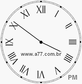 Relógio em Romanos 15h51min