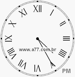 Relógio em Romanos 16h25min