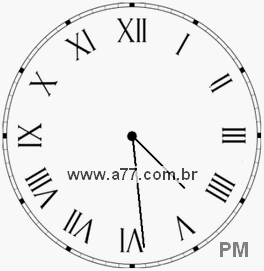 Relógio em Romanos 16h29min