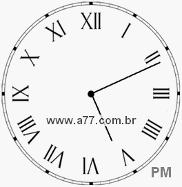 Relógio em Romanos 17h11min