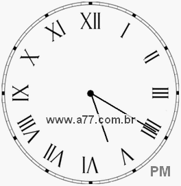 Relógio em Romanos 17h20min