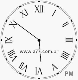 Relógio em Romanos 17h51min