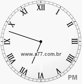 Relógio em Romanos 18h48min