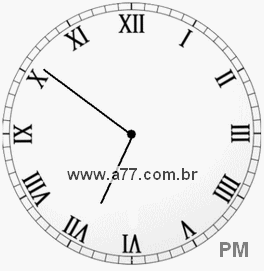 Relógio em Romanos 18h51min
