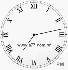 Relógio em Romanos 19h13min