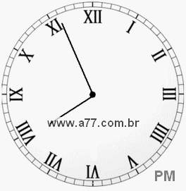 Relógio em Romanos 19h56min