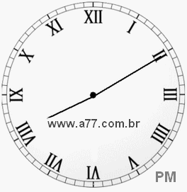 Relógio em Romanos 20h10min