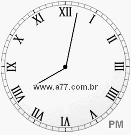 Relógio em Romanos 20h2min