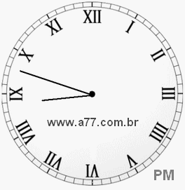 Relógio em Romanos 20h48min