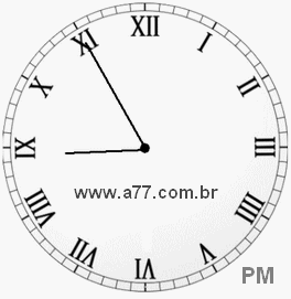 Relógio em Romanos 20h55min