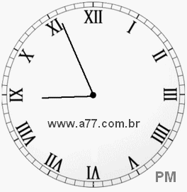 Relógio em Romanos 20h56min