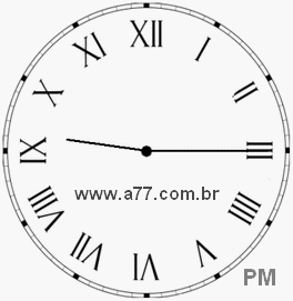 Relógio em Romanos 21h15min