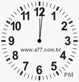 Relógio 12h1min