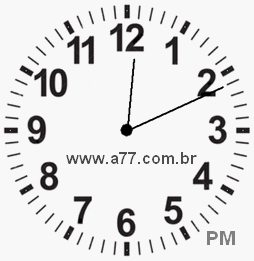 Relógio 12h11min