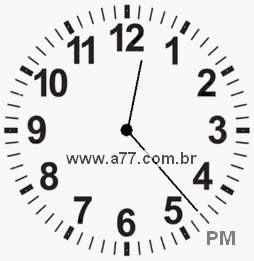 Relógio 12h23min