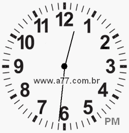 Relógio 12h31min