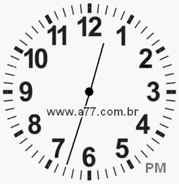 Relógio 12h33min