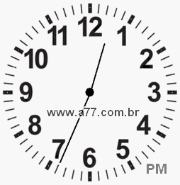 Relógio 12h34min