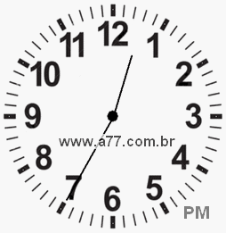 Relógio 12h35min