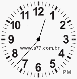 Relógio 12h37min