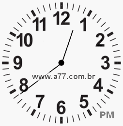 Relógio 12h39min