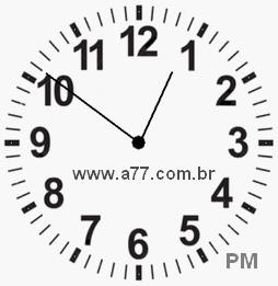 Relógio 12h51min
