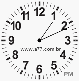 Relógio 13h11min