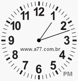 Relógio 13h12min