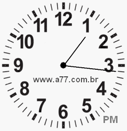 Relógio 13h16min