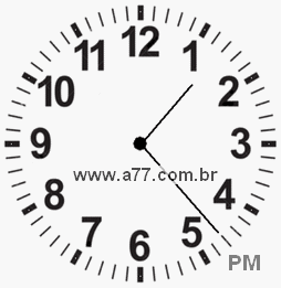 Relógio 13h23min