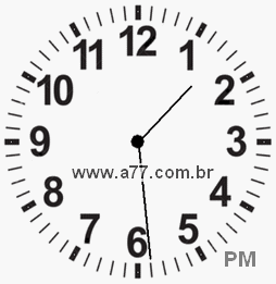 Relógio 13h29min
