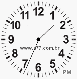 Relógio 13h34min