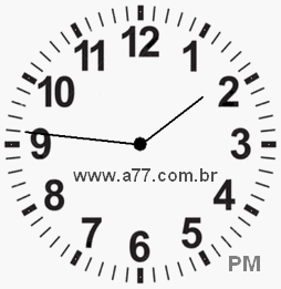 Relógio 13h46min