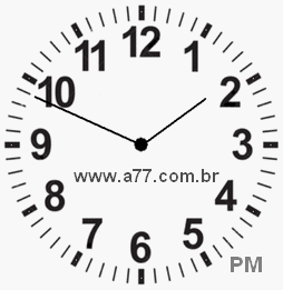 Relógio 13h49min