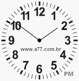Relógio 13h51min
