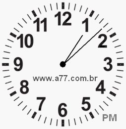 Relógio 13h8min